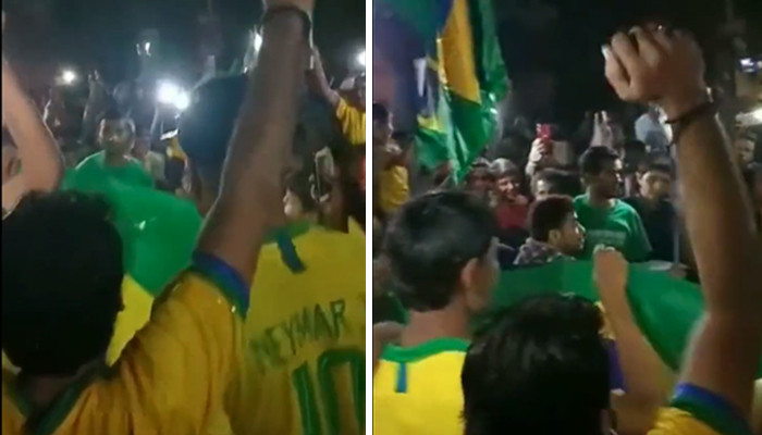 کراچی، فٹبال ورلڈ کپ کے میچ میں برازیل کی جیت پر لیاری میں جشن 1