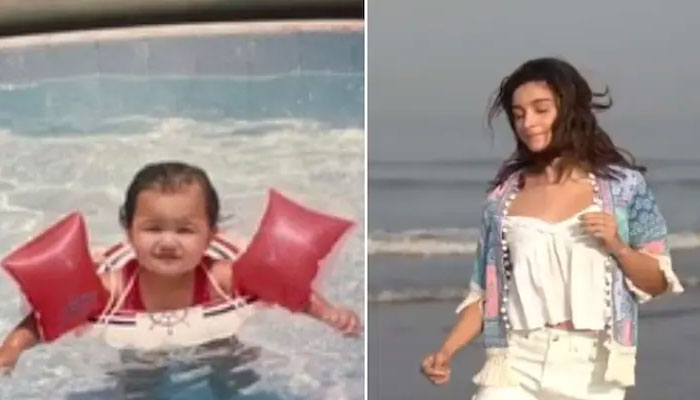 Baby Alia Bhatt enjoys day in the pool in throwback photo