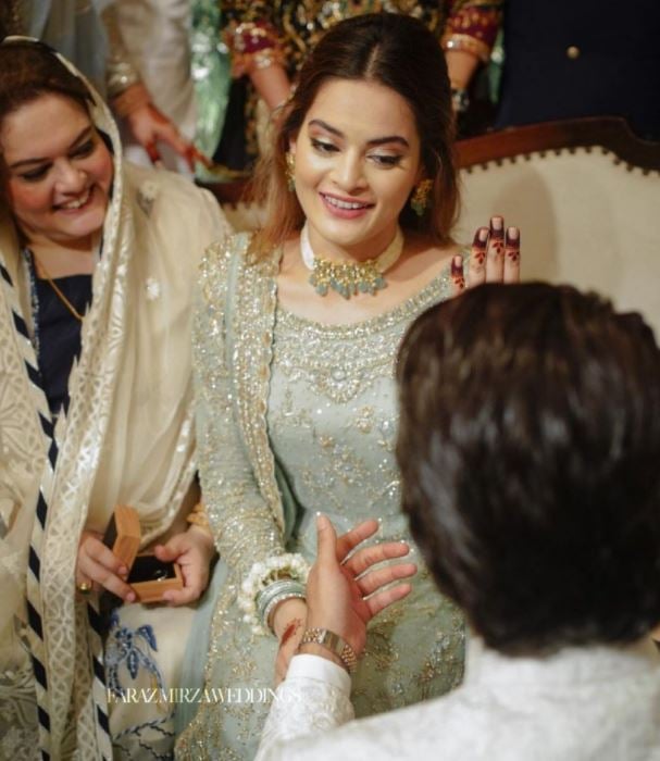 In Pictures: Minal Khan gets engaged to Ahsan Mohsin Ikram