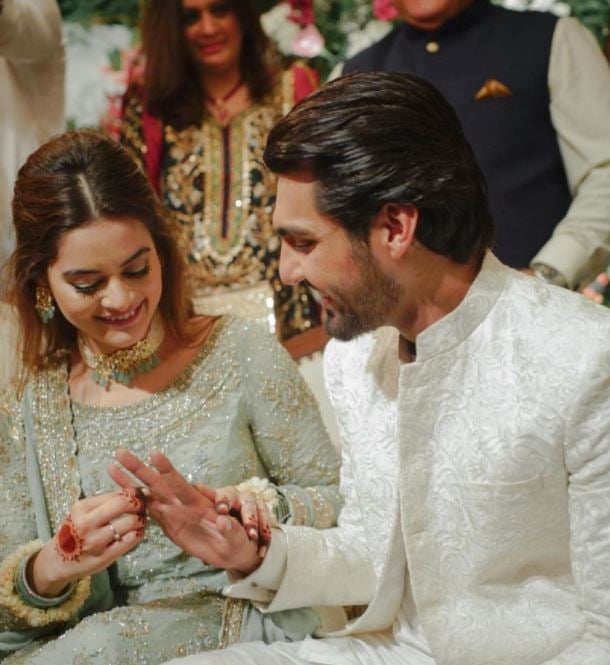 In Pictures: Minal Khan gets engaged to Ahsan Mohsin Ikram