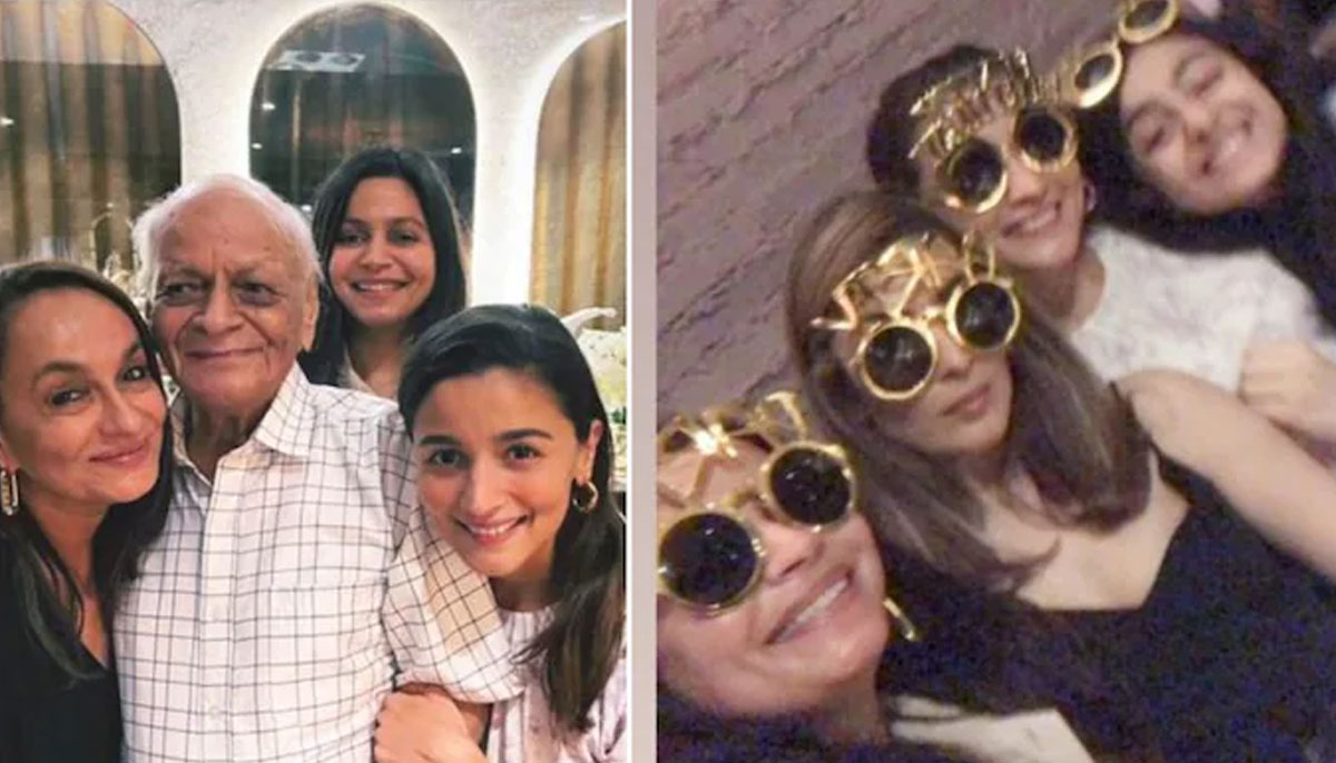 In Pictures: Ranbir Kapoor, family join Alia Bhatt for her grandfather's birthday bash