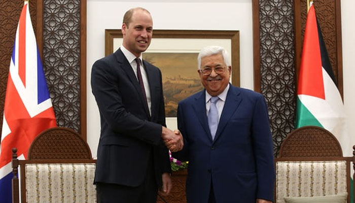 برطانوی شہزادے کا پہلا دورہ فلسطین محمود عباس سے ملاقات