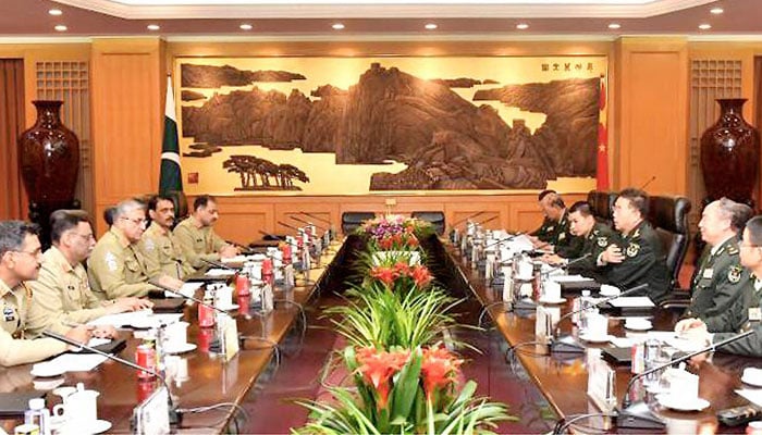 جنرل باجوہ کی چینی فوج کے سربراہ سے ملاقات، تعاون بڑھانے پر اتفاق