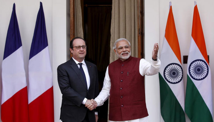 اولاند کے بیان پر فرانس اور بھارت کے تعلقات میں کشیدگی کا خطرہ