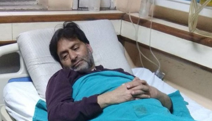 یاسین ملک کی نئی دہلی میں حالت مزید بگڑ گئی 