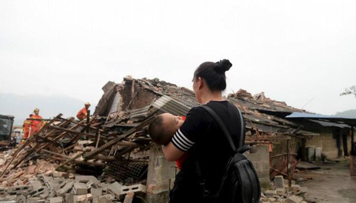 چین میں زلزلے سے ہلاکتیں 12 ہوگئیں ،134 افراد زخمی 