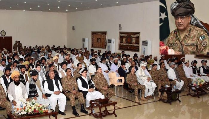 دہشتگردوں کوشکست دینگے، قبائلی عوام سہولت کاروں سے چوکنا رہیں، جنرل باجوہ 