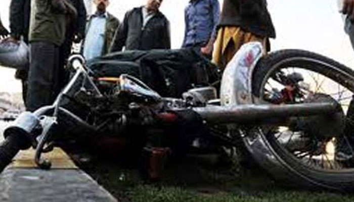 موٹر سائیکل اور ٹریلر میں تصادم ایک شخص ہلاک