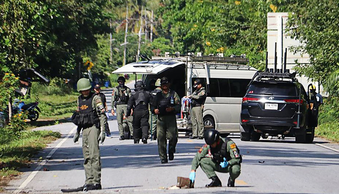 تھائی لینڈ ،دہشتگردوں کی فائرنگ ،15سیکورٹی اہلکار ہلاک،5زخمی 