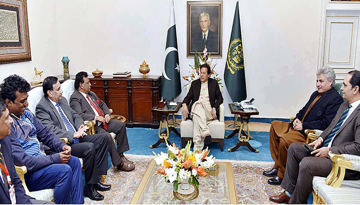 وزیراعظم عمران خان سےسری لنکن کرکٹ ٹیم کے آفیشلز کی ملاقات 