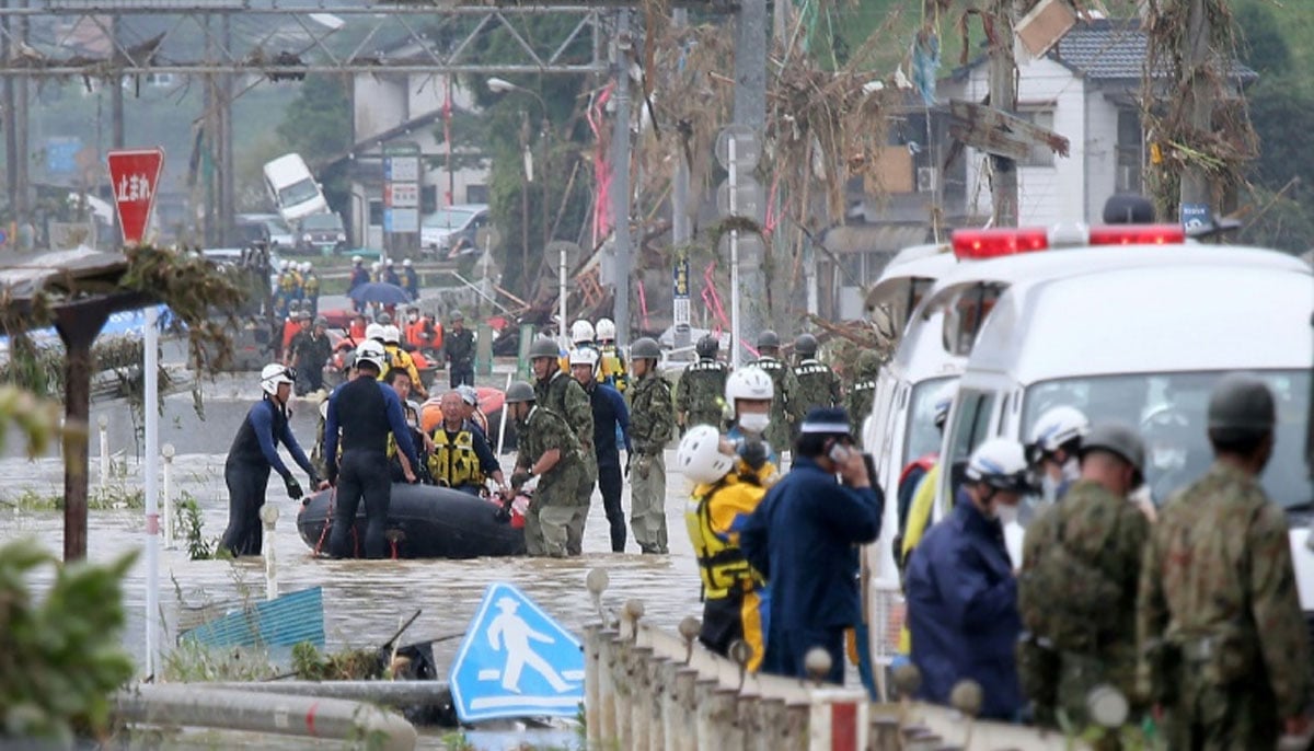 جاپان میں شدید بارشیں اورسیلاب، 35؍ افراد ہلاک 