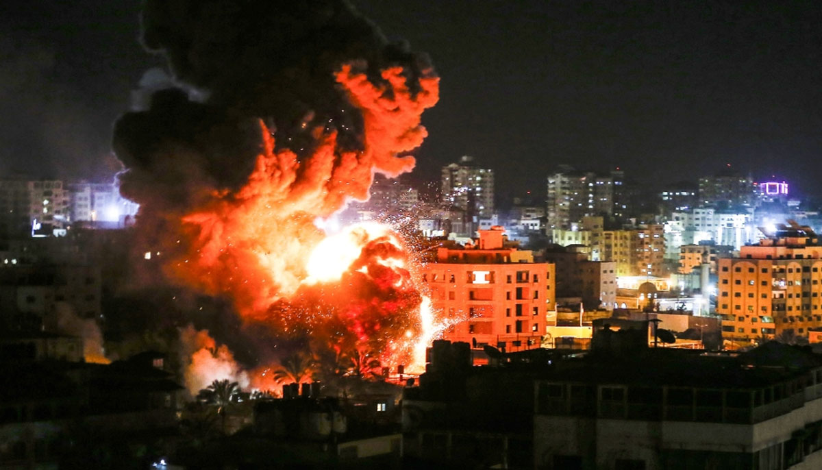 اسرائیل کے غزہ پر مسلسل پانچویں روز بھی فضائی حملے 