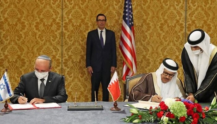 بحرین اور اسرائیل میں تجارت سلامتی سمیت مختلف شعبوں میں 7 سمجھوتوں پر دستخط 