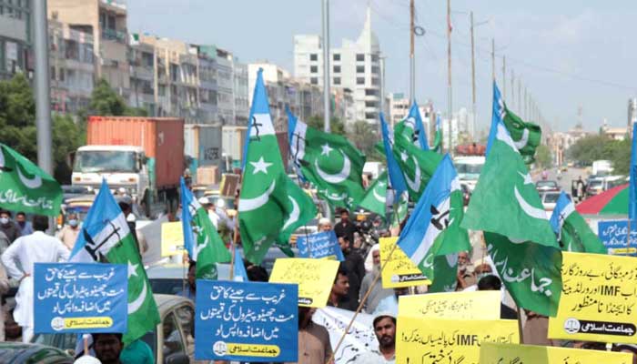 مہنگائی کیخلاف جماعت اسلامی کے ملک بھر میں مظاہرے