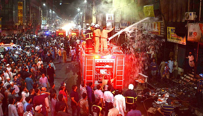 کراچی کوآپریٹو مارکیٹ میں لگنے والی آگ کی تحقیقات کروائی جائیں، رابطہ کمیٹی