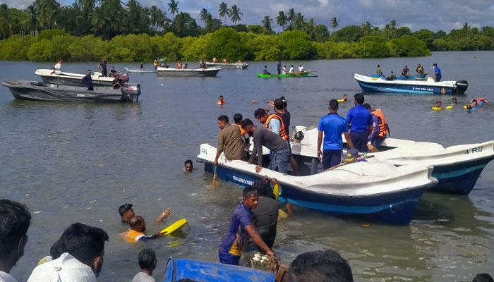 سری لنکا میں کشتی الٹ گئی، 4 بچوں سمیت 6 افراد ہلاک