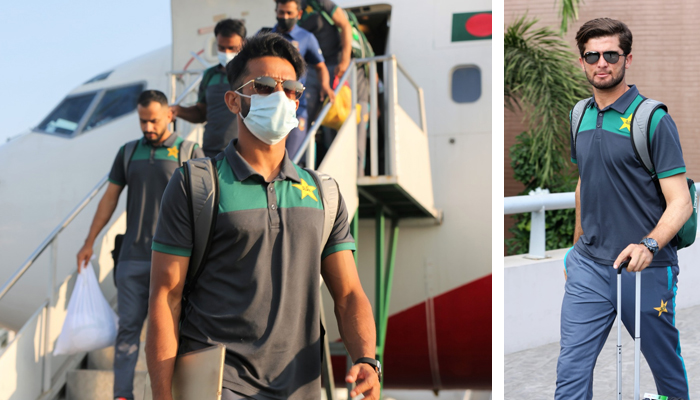 پاکستان کرکٹ ٹیم ڈھاکا پہنچ گئی