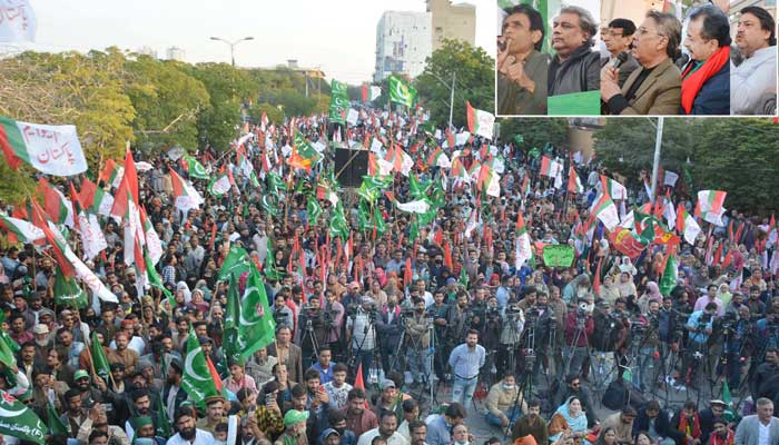 سندھ حکومت کیخلاف سخت نعرے خواتین، بزرگ اور بچوں کی شرکت، مظاہرے کی جھلکیاں