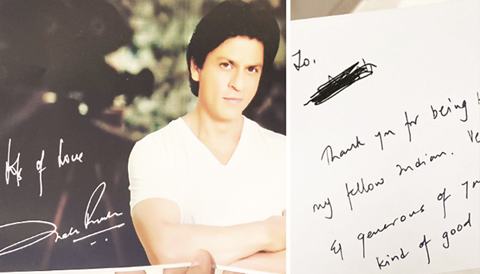 شاہ رخ کا بھارتی پروفیسر کی مدد کرنیوالے مصری ٹریول ایجنٹ کیلئے تحفہ