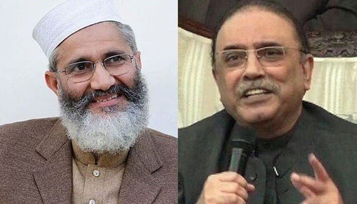 آصف زرداری کی طبیعت ناساز، سراج الحق سے ملاقات منسوخ، نیا شیڈول بعد میں جاری ہوگا