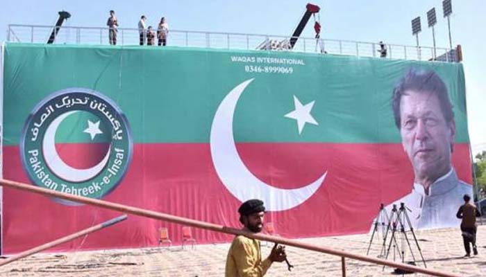 PTI آج اسلام آباد میں میدان سجانے کو تیار، 36 کنٹینرز پر مشتمل اسٹیج