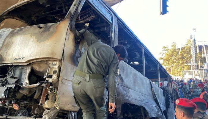 شام میں فوج کی بس پر حملہ، 13 اہلکار ہلاک، 2 زخمی