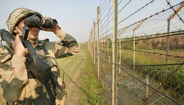 پاکستانی سرحدوں کے قریب بھارتی سیکورٹی فورسز کی جنگی مشقیں جاری