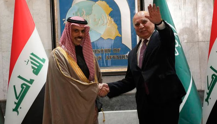 سعودی وزیر خارجہ سرکاری دورے پر عراق پہنچ گئے