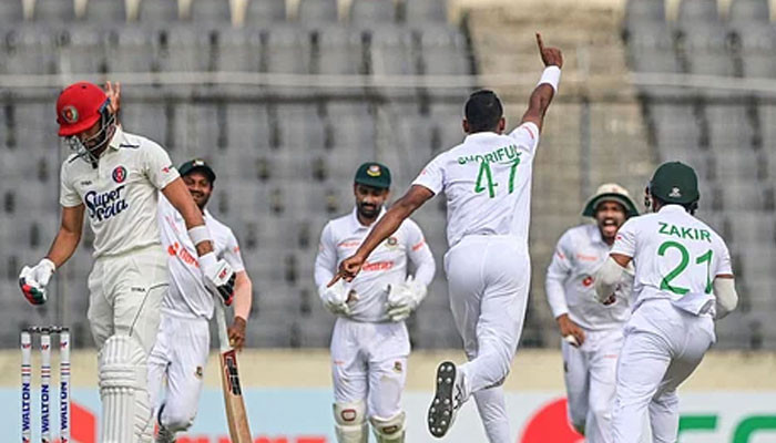 افغانستان کے خلاف واحد ٹیسٹ میں بنگلہ دیش کی فتح یقینی 