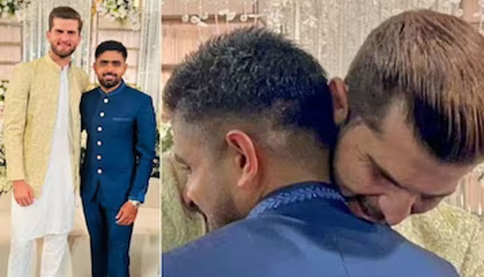 شاہین کی شادی میں بابر کی شاندار انٹری، اختلافات کی خبریں دم توڑ گئیں