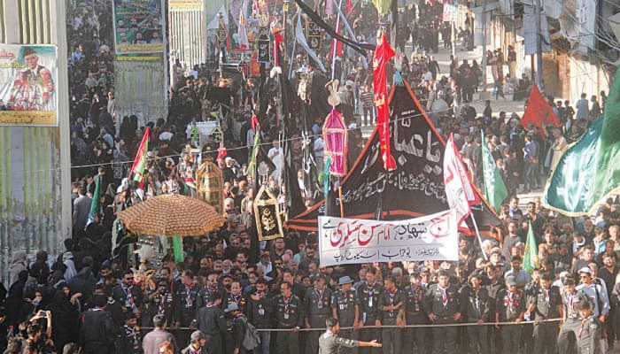 چپ تعزیہ کے جلوس آج صبح نشتر پارک اور دوپہر کو قصر مسیب سے برآمد ہونگے