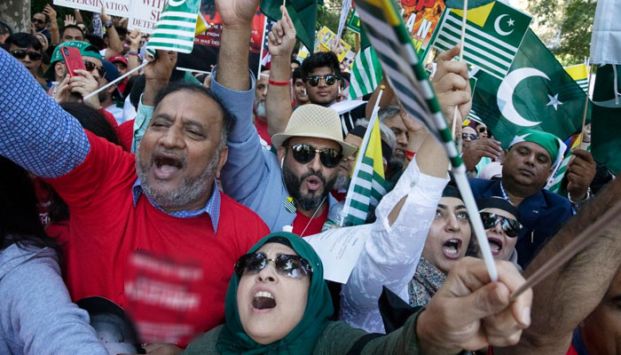 بھارتی وزیر خارجہ کی اقوام متحدہ میں تقریر، کشمیریوں، سکھوں کا احتجاج