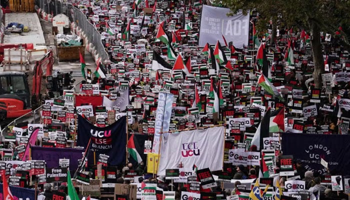 دنیا بھر میں فلسطین کے حق میں مظاہرے، غزہ میں نسل کشی روکنے کا مطالبہ