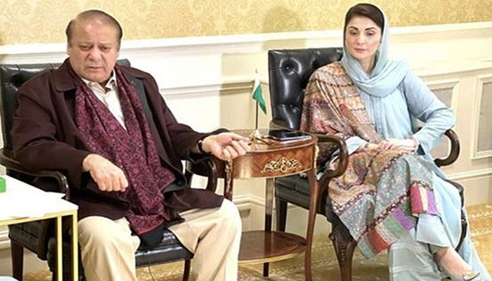 نواز شریف سے مریم نواز کی ملاقات، سیاسی امور پر گفتگو