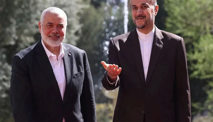 حماس سربراہ اسماعیل ہنیہ کی تہران میں ایرانی وزیر خارجہ سے ملاقات