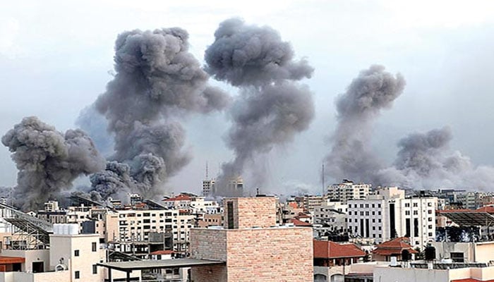 غزہ، اسرائیلی بمباری، 46 شہید، حماس کے جوابی وار، 6 صیہونی فوجی ہلاک