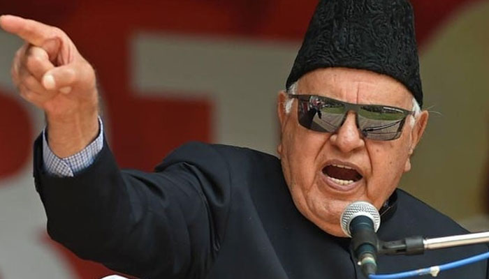 پاکستان نے چوڑیاں نہیں پہن رکھیں، فاروق عبداللّٰہ کا بھارتی وزیر کے بیان پر ردعمل