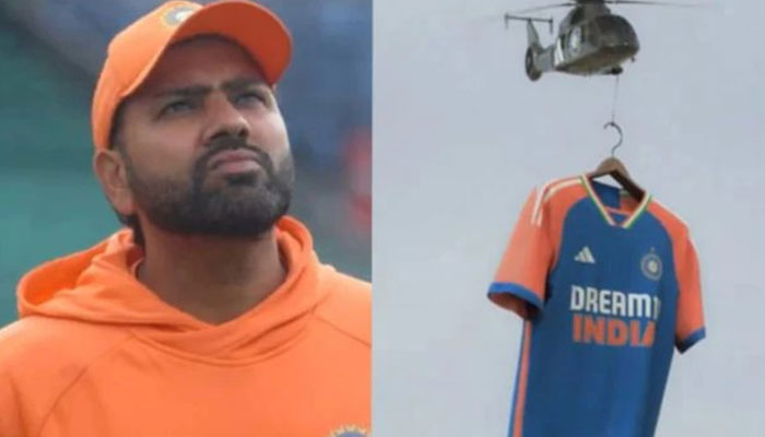 بھارتی کرکٹ ٹیم کی ورلڈ کپ کٹ مذاق کا نشانہ بن گئی