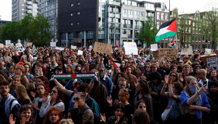فلسطینی حامی مظاہرین نے ایمسٹرڈیم یونیورسٹی پر قبضہ کر لیا