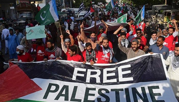اہل غزہ و فلسطین سے اظہار یکجہتی، جماعت اسلامی کے تحت شہر بھر میں مظاہرے
