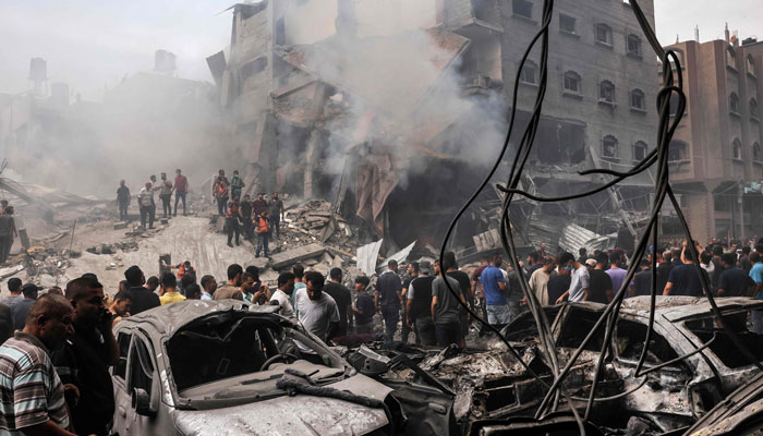 غزہ پر اسرائیلی بمباری، مزید 57 فلسطینی شہید