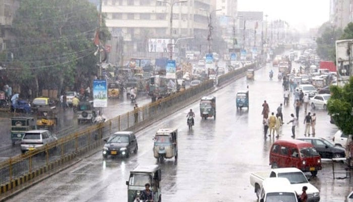 کراچی سمیت سندھ کے مختلف اضلاع میں آج بارش کی پیش گوئی