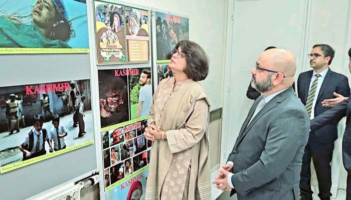 بلجیم: یوم استحصال کشمیر کے حوالے سے سفارتخانہ پاکستان میں تصاویر کی نمائش