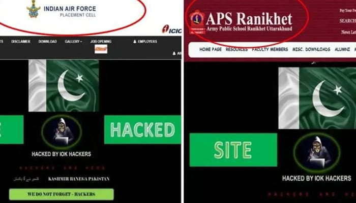 پاکستانی ہیکرز نے بھارتی فضائیہ اور فوج کی ویب سائٹس ہیک کر لیں