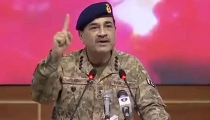 غیرملکی سرپرستی میں دہشت گردی بلوچستان میں امن و سلامتی کیلئے خطرہ، آرمی چیف
