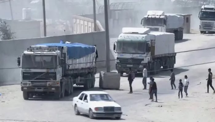 اقوام متحدہ کو غزہ میں 100 امدادی ٹرک بھیجنے کی منظوری مل گئی
