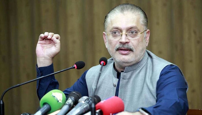 کالعدم تنظیم جسمم کے لیڈر شفیع برفت نے مورو بائی پاس احتجاج کی کال دی، شرجیل میمن