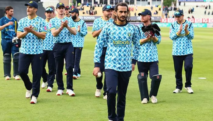 حسن علی کی انگلش ٹی 20 بلاسٹ میں ہیٹ ٹرک اور چھ وکٹیں