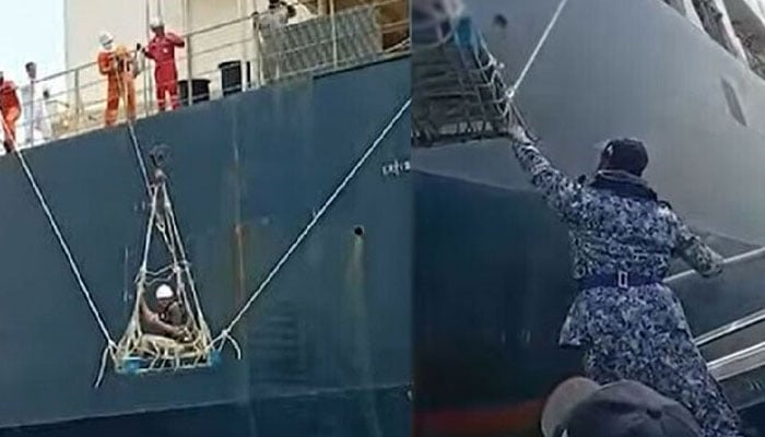پاک بحریہ نے سمندر میں زخمی بھارتی عملے کو بچا لیا