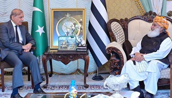 وزیراعظم کی فضل الرحمٰن سے ملاقات، سیاسی صورتحال پر گفتگو